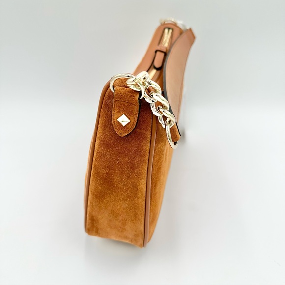 Jimmy Choo Suede Shoulder Bag - Picture 2 of 8